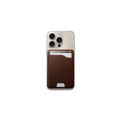 Nomad Leather Mag Wallet with Find My Tracking