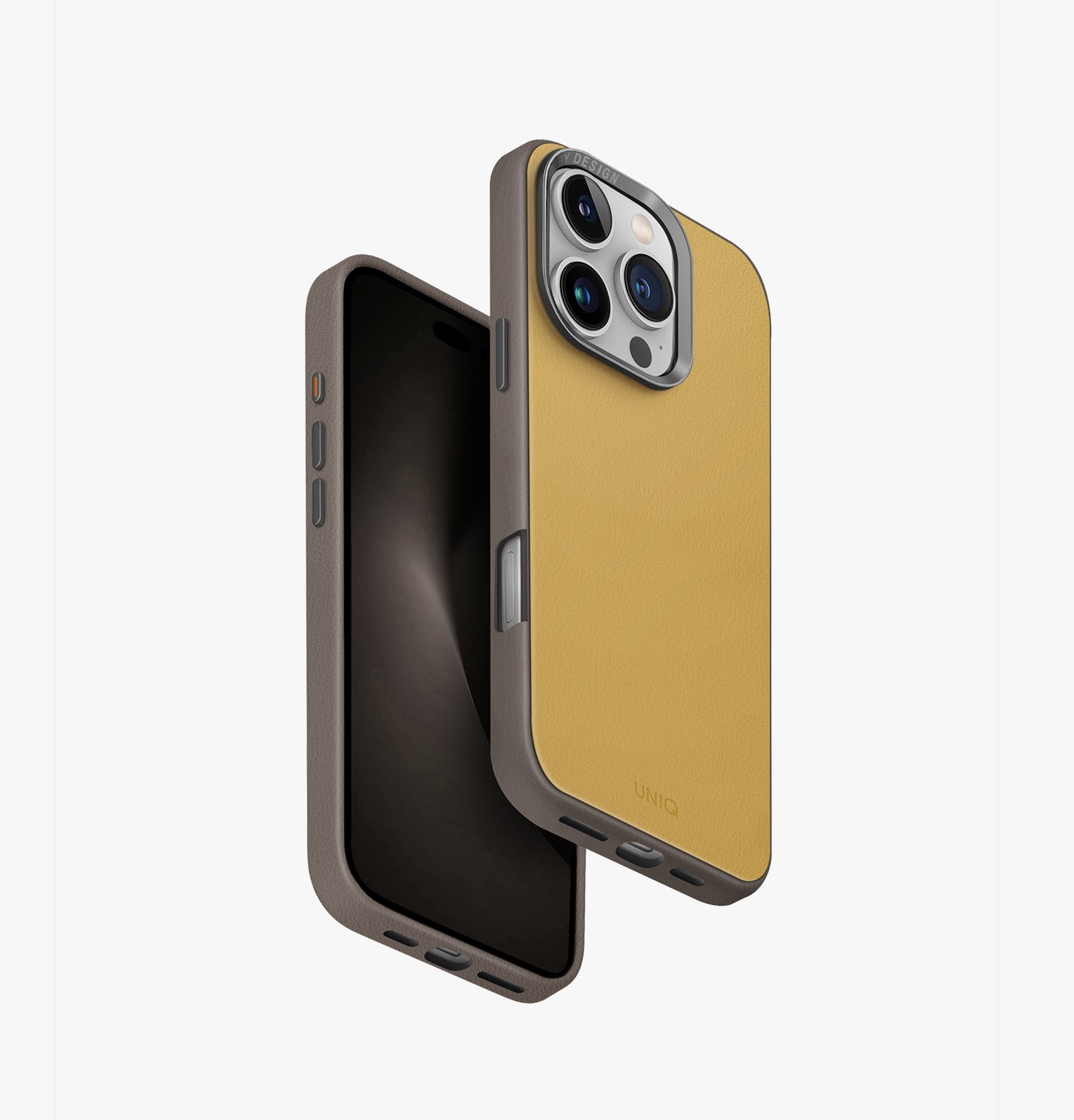 Uniq Lyden DS Dual-Tone Premium Leatherette Case for iPhone 16 Pro