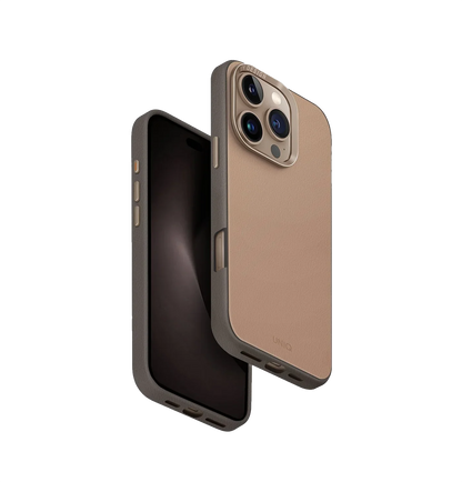 حافظة جلدية فاخرة من Uniq Lyden DS مزدوجة اللون لهاتف iPhone 16 Pro Max