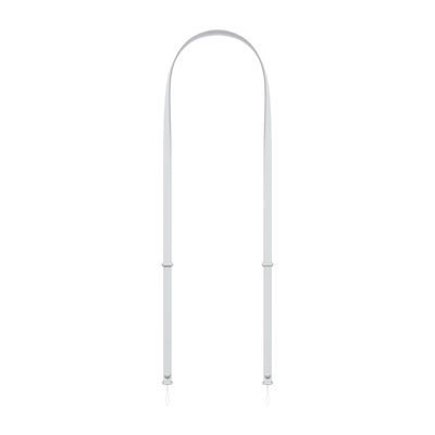 Apple Crossbody Strap in Light Grey #color_light-grey