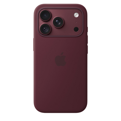 Apple iPhone 18 Pro Silicone Case with MagSafe in Burgundy #color_burgundy