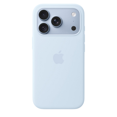 Apple iPhone 18 Pro Silicone Case with MagSafe in Crisp Blue #color_crisp-blue
