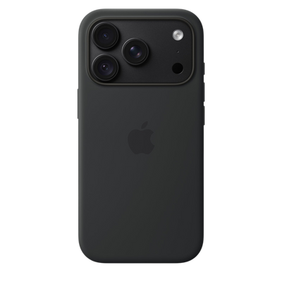 Apple iPhone 18 Pro Silicone Case with MagSafe in Black #color_black