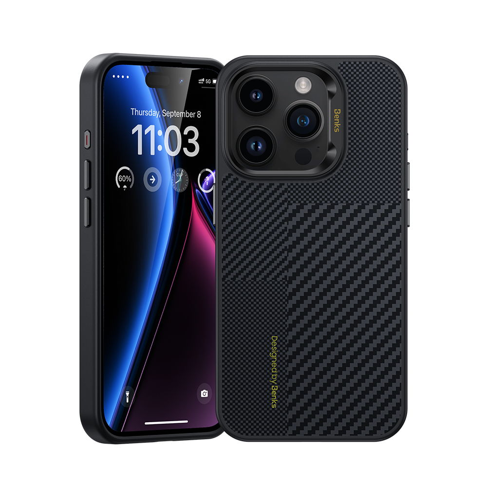 Benks Montage ArmorPro Case built with Kevlar® for iPhone 15 Pro Max