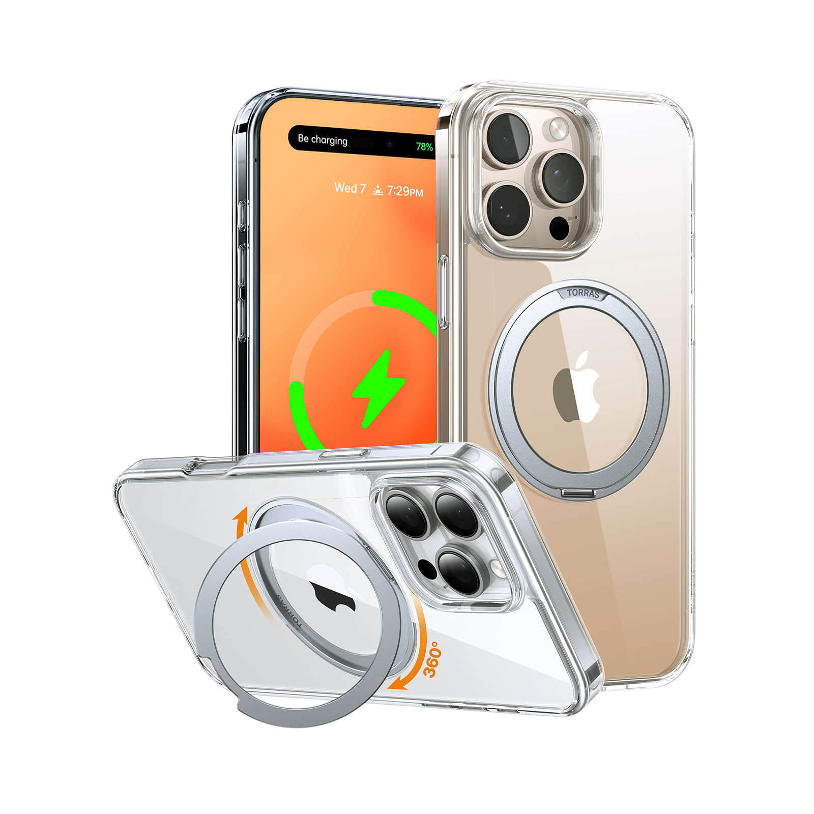TOORAS Ostand Pro 360° Rotate Stand MagSafe Case for iPhone 16 Pro Max