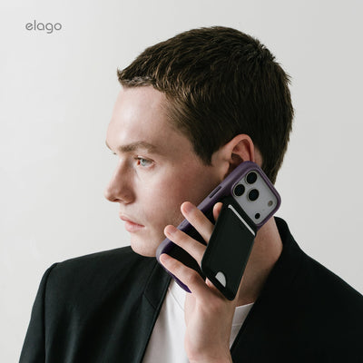 Elago MagLeather Case for iPhone 17 Pro Max / iPhone 18 Pro Max - Deep Purple #color_deep-purple