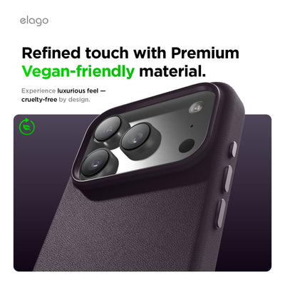 Elago MagLeather Case for iPhone 17 Pro Max / iPhone 18 Pro Max - Deep Purple #color_deep-purple