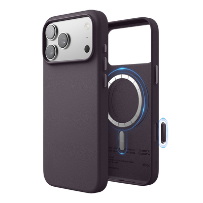 Elago MagLeather Case for iPhone 17 Pro Max / iPhone 18 Pro Max - Deep Purple #color_deep-purple