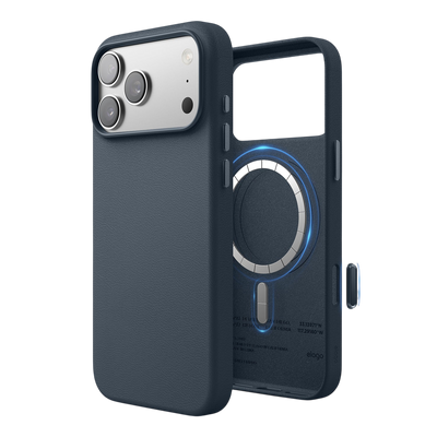 Elago MagLeather Case for iPhone 17 Pro Max / iPhone 18 Pro Max - Jean Indigo #color_jean-indigo