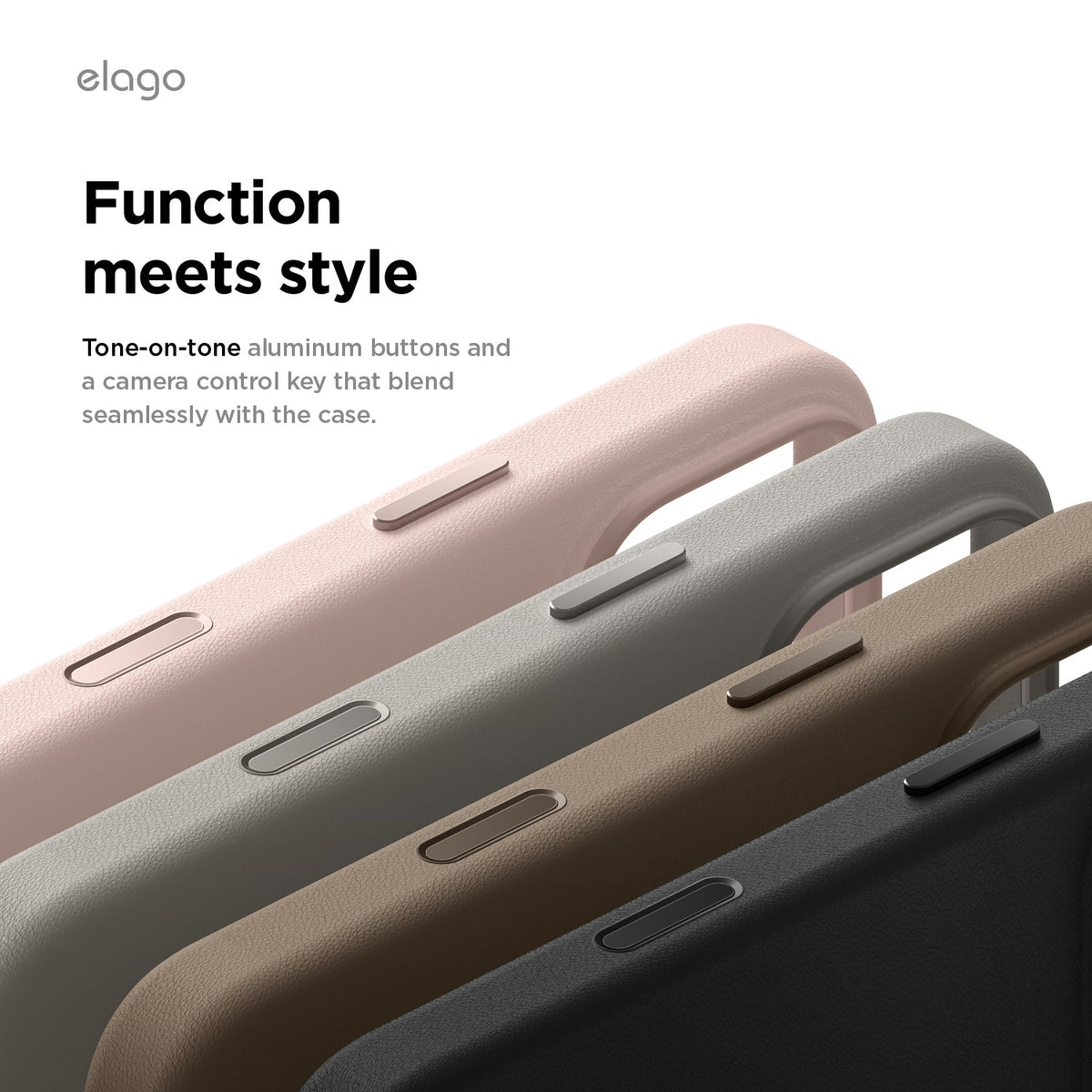 Elago MagLeather Case for iPhone 17 Pro Max / iPhone 18 Pro Max - Light Grey #color_light-grey