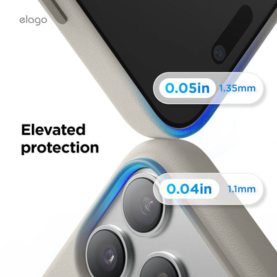 Elago MagLeather Case for iPhone 17 Pro Max / iPhone 18 Pro Max - Light Grey #color_light-grey