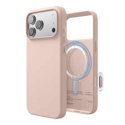 Elago MagLeather Case for iPhone 17 Pro Max / iPhone 18 Pro Max - Lovely Pink #color_lovely-pink