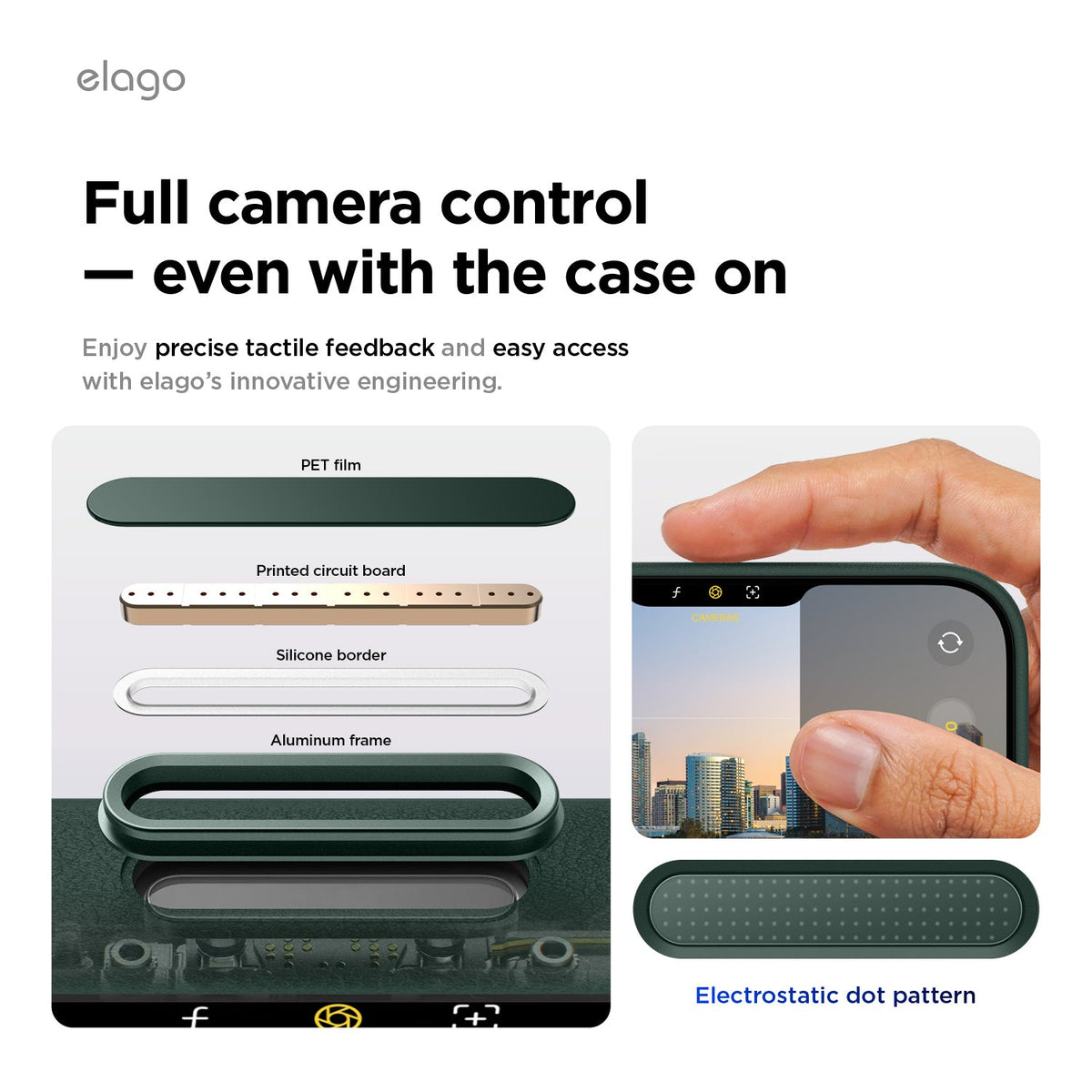 Elago MagLeather Case for iPhone 17 Pro Max / iPhone 18 Pro Max - Midnight Green #color_midnight-green