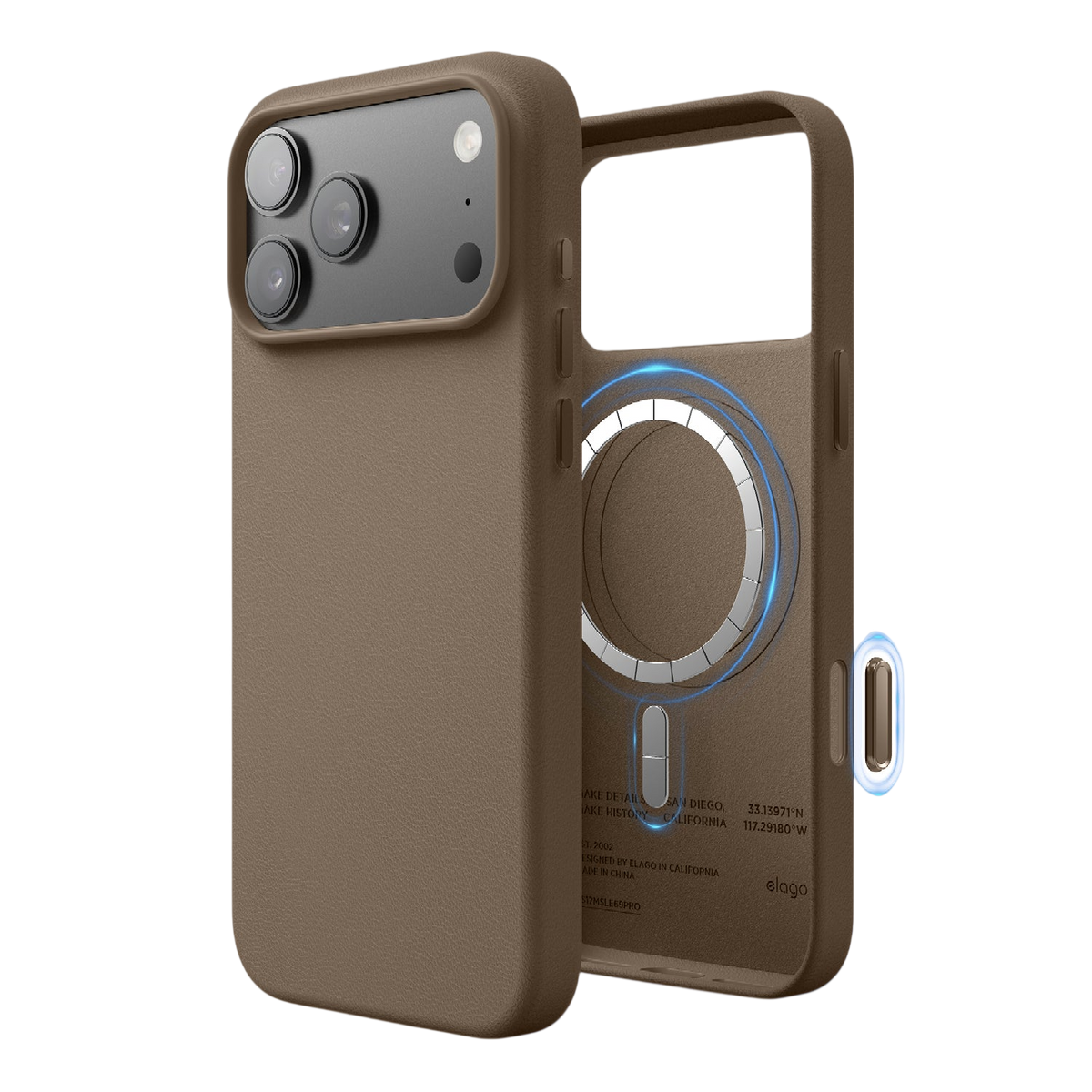 Elago MagLeather Case for iPhone 17 Pro Max / iPhone 18 Pro Max - Taupe #color_taupe