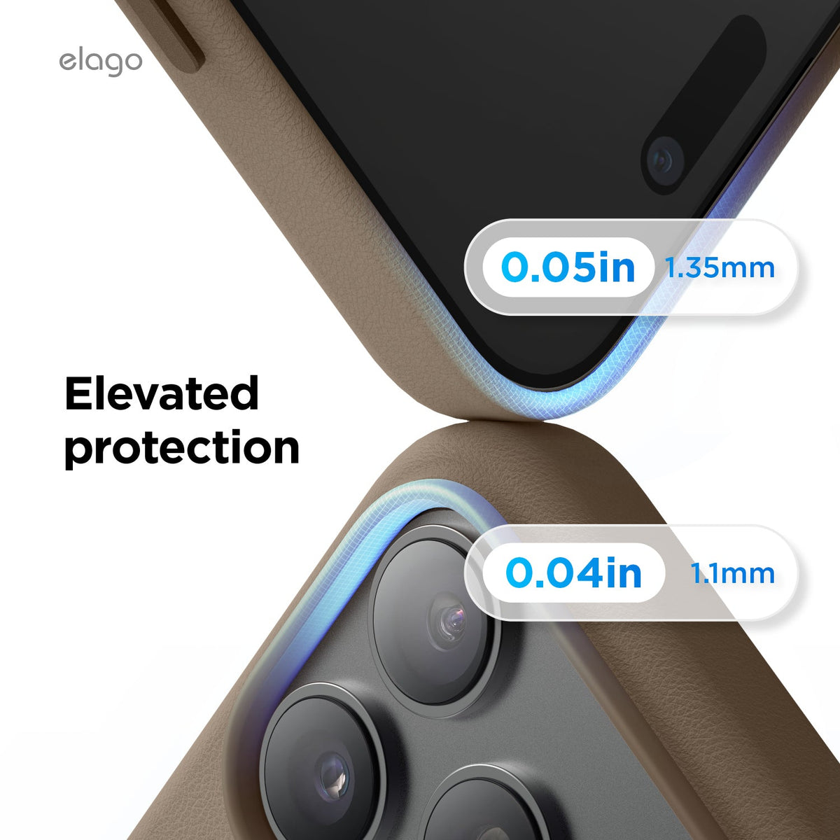 Elago MagLeather Case for iPhone 17 Pro Max / iPhone 18 Pro Max - Taupe #color_taupe