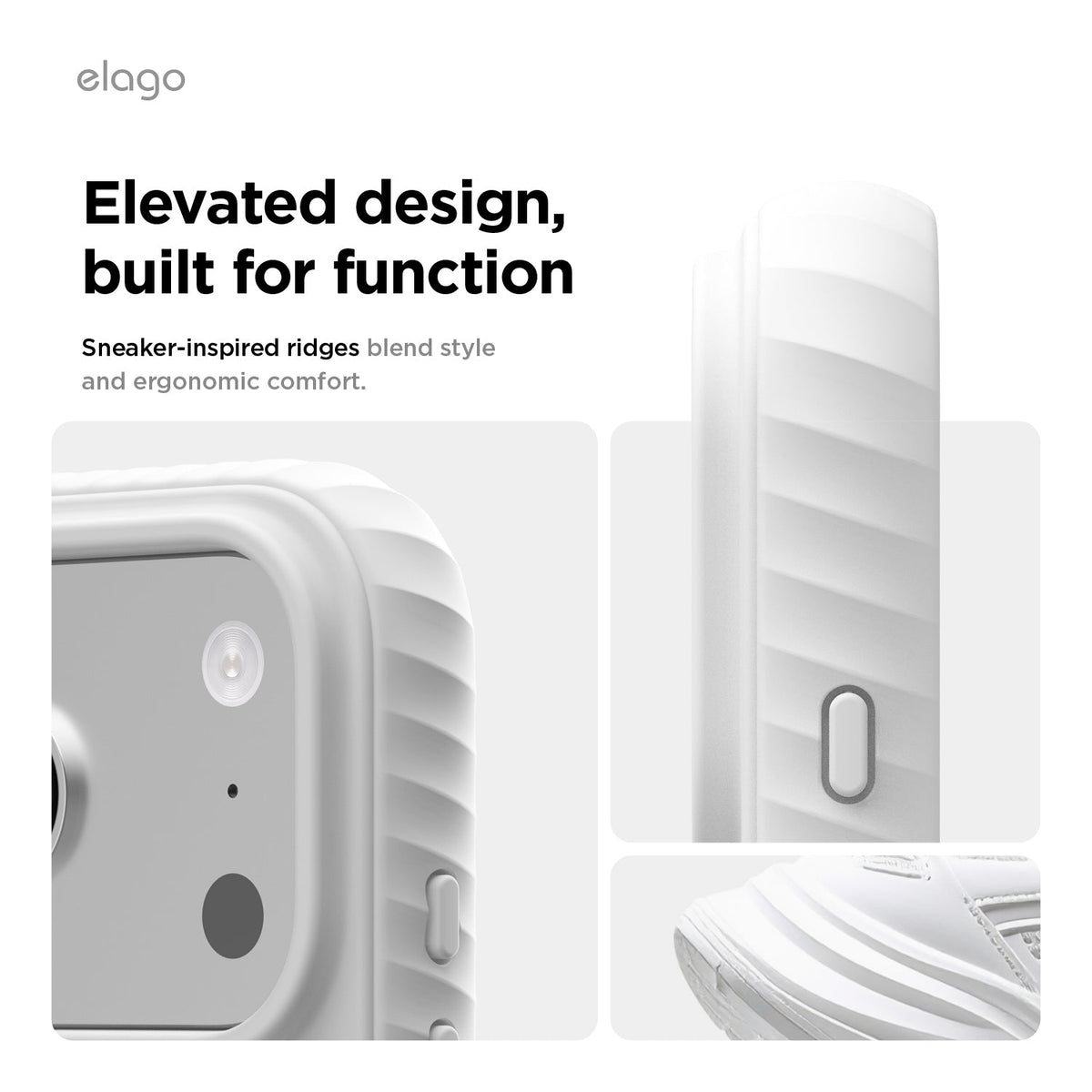 Elago MagRidge Silicone Case for iPhone 17 Pro Max / iPhone 18 Pro Max - White 