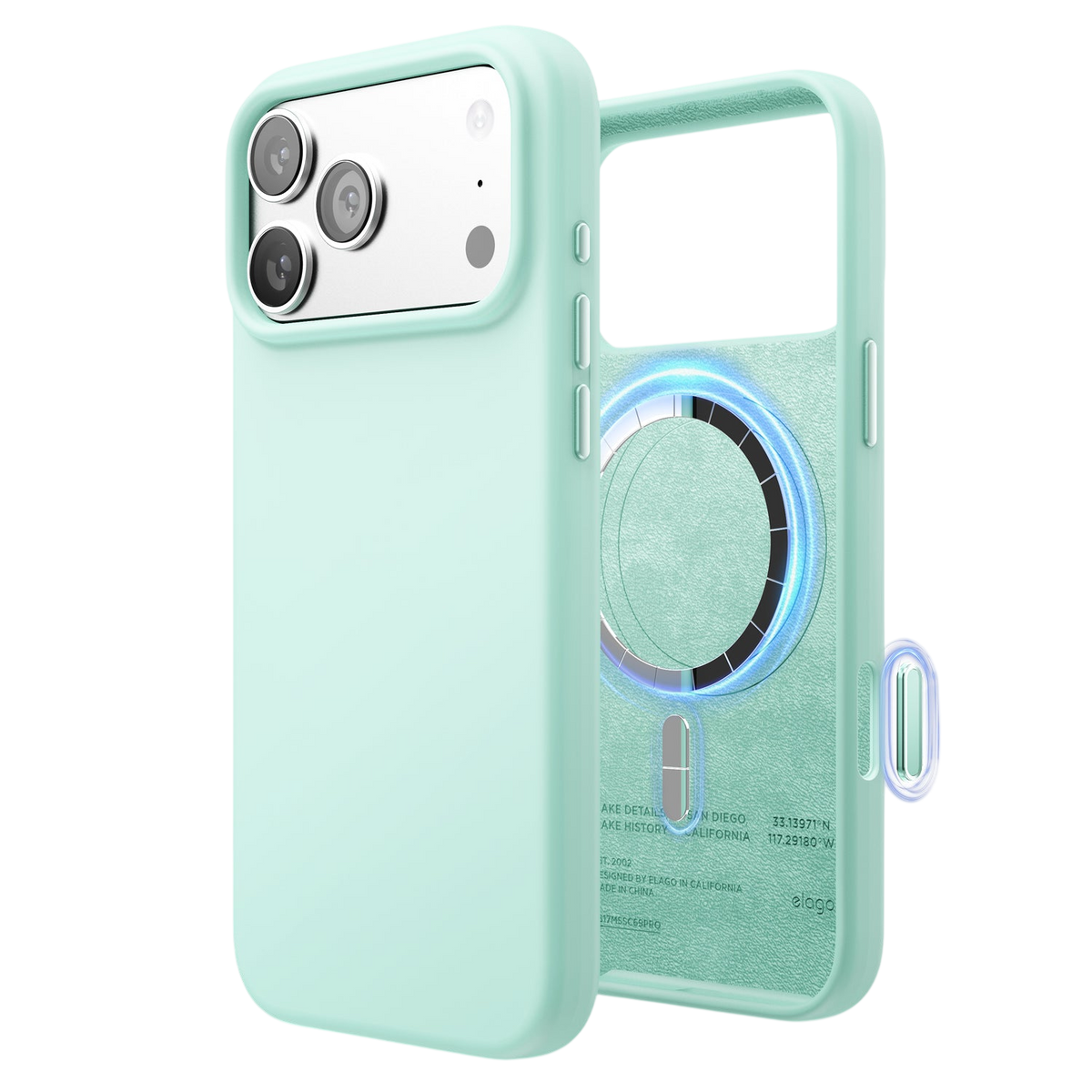 Elago Mag Silicone Case for iPhone 17 Pro Max / iPhone 18 Pro Max - Aqua Sky #color_aqua-sky