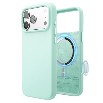 Elago Mag Silicone Case for iPhone 17 Pro Max / iPhone 18 Pro Max - Aqua Sky #color_aqua-sky