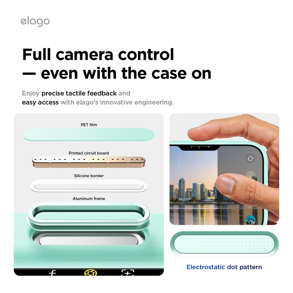 Elago Mag Silicone Case for iPhone 17 Pro Max / iPhone 18 Pro Max - Aqua Sky #color_aqua-sky