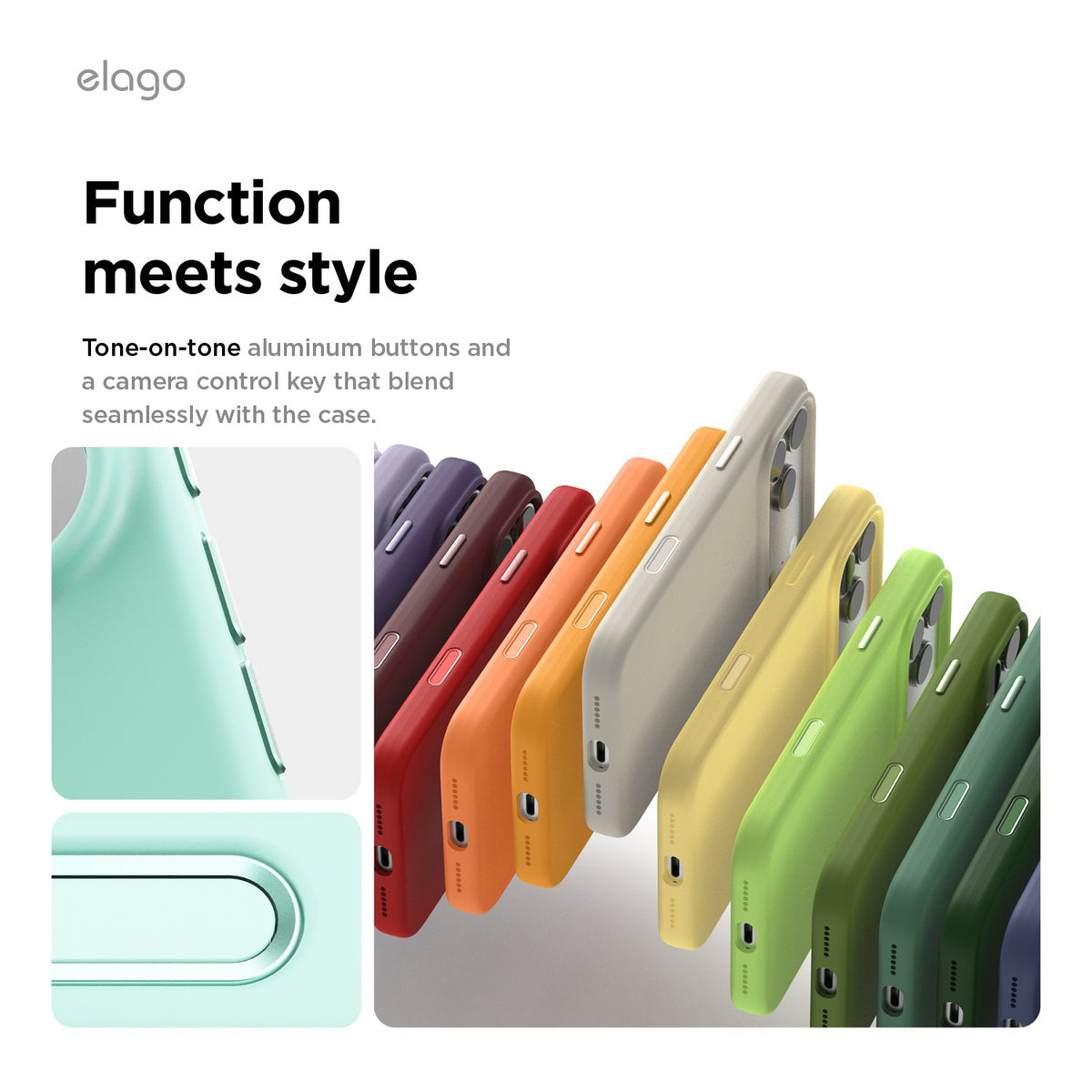 Elago Mag Silicone Case for iPhone 17 Pro Max / iPhone 18 Pro Max - Aqua Sky #color_aqua-sky