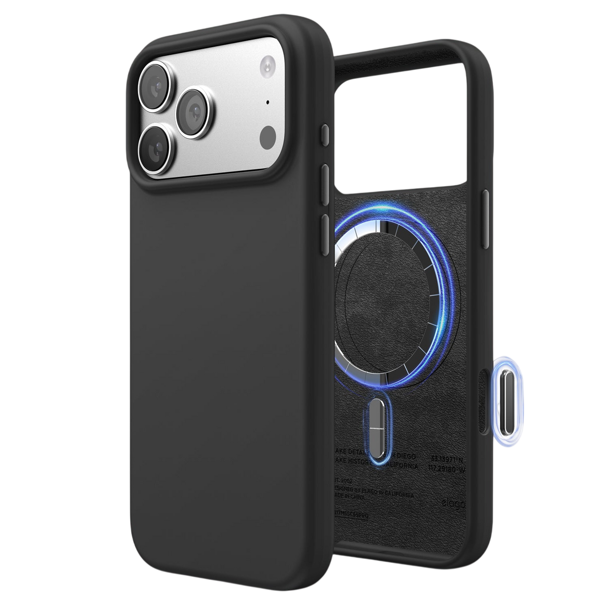 Elago Mag Silicone Case for iPhone 17 Pro Max / iPhone 18 Pro Max - Black #color_black
