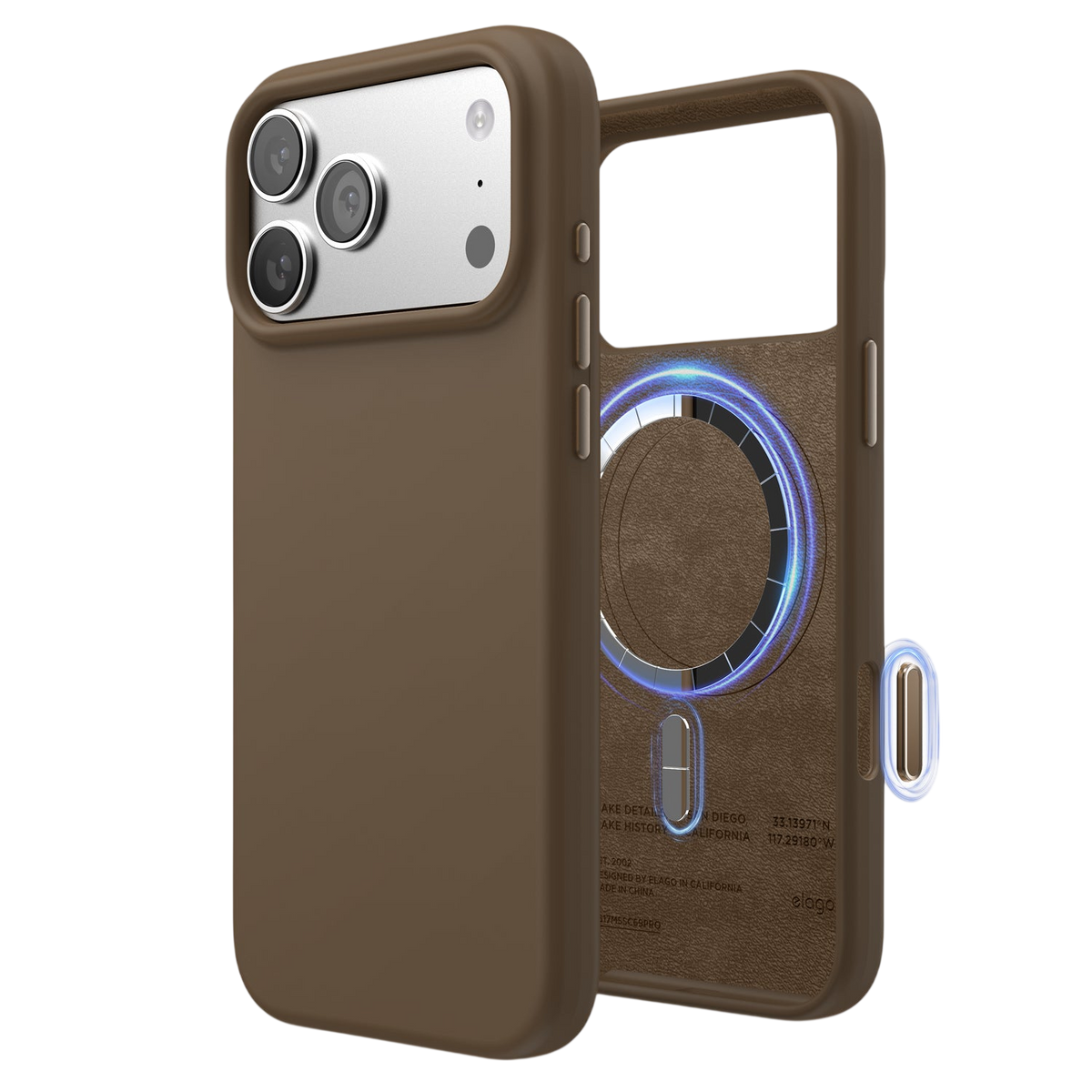 Elago Mag Silicone Case for iPhone 17 Pro Max / iPhone 18 Pro Max - Brown #color_brown
