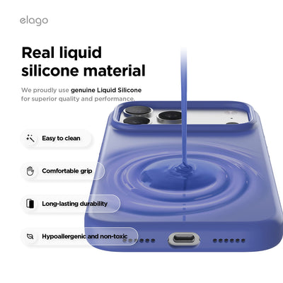 Elago Mag Silicone Case for iPhone 17 Pro Max / iPhone 18 Pro Max - Cobalt Blue #color_cobalt-blue
