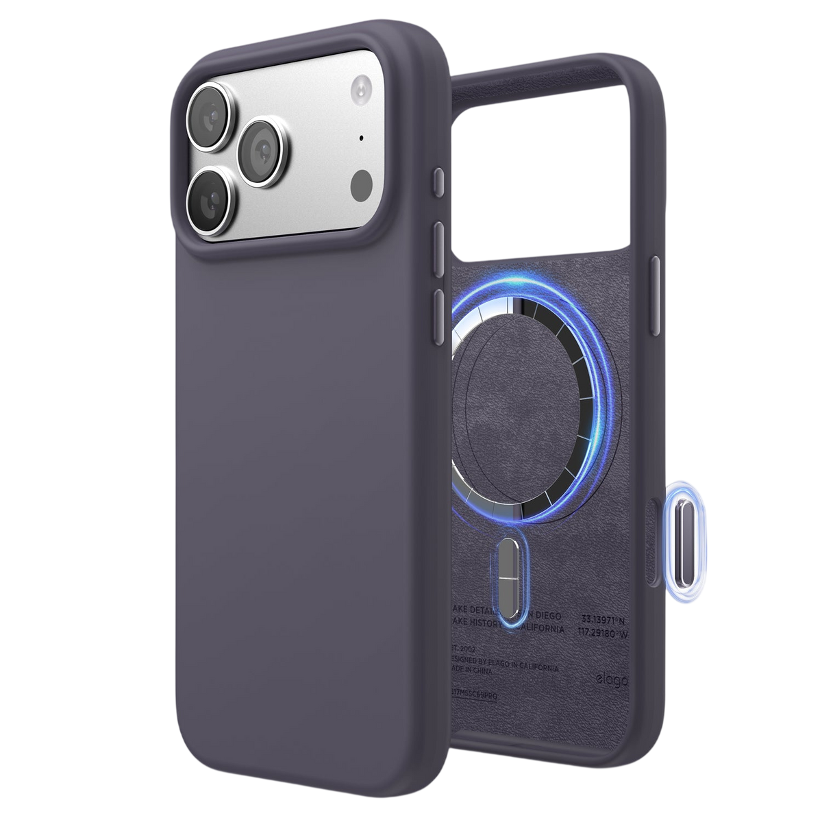 Elago Mag Silicone Case for iPhone 17 Pro Max / iPhone 18 Pro Max - Deep Lavender #color_deep-lavender
