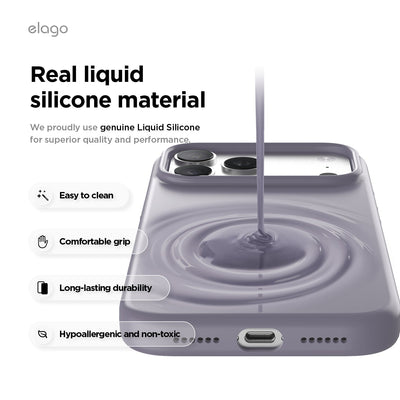 Elago Mag Silicone Case for iPhone 17 Pro Max / iPhone 18 Pro Max - Deep Lavender #color_deep-lavender