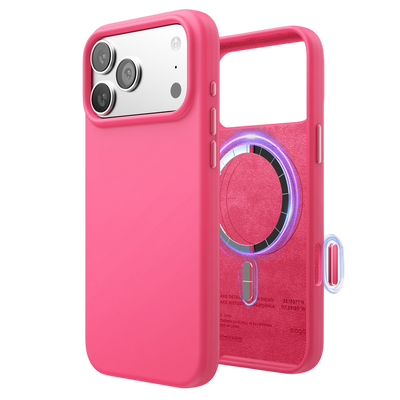 Elago Mag Silicone Case for iPhone 17 Pro Max / iPhone 18 Pro Max - Ice Red #color_ice-red