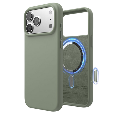 Elago Mag Silicone Case for iPhone 17 Pro Max / iPhone 18 Pro Max - Khaki Green #color_khaki-green