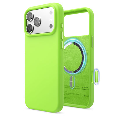 Elago Mag Silicone Case for iPhone 17 Pro Max / iPhone 18 Pro Max - Lime Green #color_lime-green