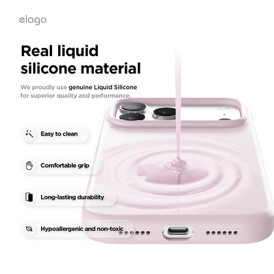 Elago Mag Silicone Case for iPhone 17 Pro Max / iPhone 18 Pro Max - Light Lilac #color_light-lilac