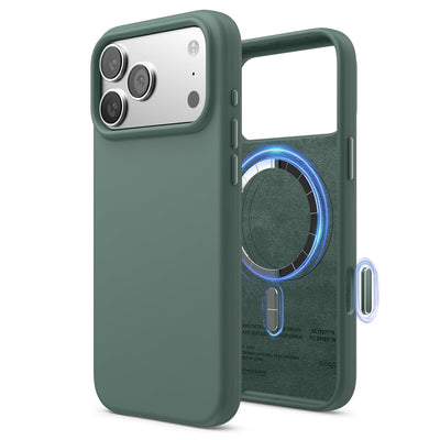 Elago Mag Silicone Case for iPhone 17 Pro Max / iPhone 18 Pro Max - Midnight Green #color_midnight-green