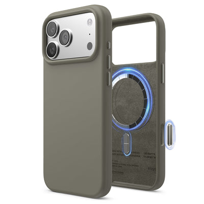 Elago Mag Silicone Case for iPhone 17 Pro Max / iPhone 18 Pro Max - Medium Grey #color_medium-grey