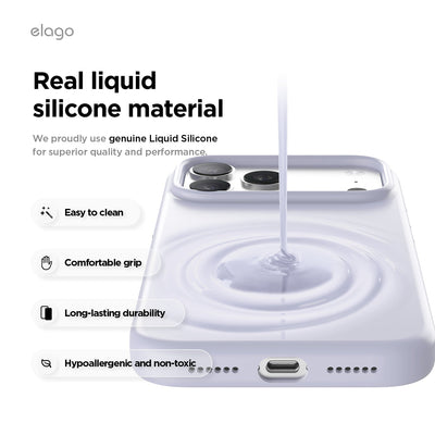 Elago Mag Silicone Case for iPhone 17 Pro Max / iPhone 18 Pro Max - Purple #color_purple