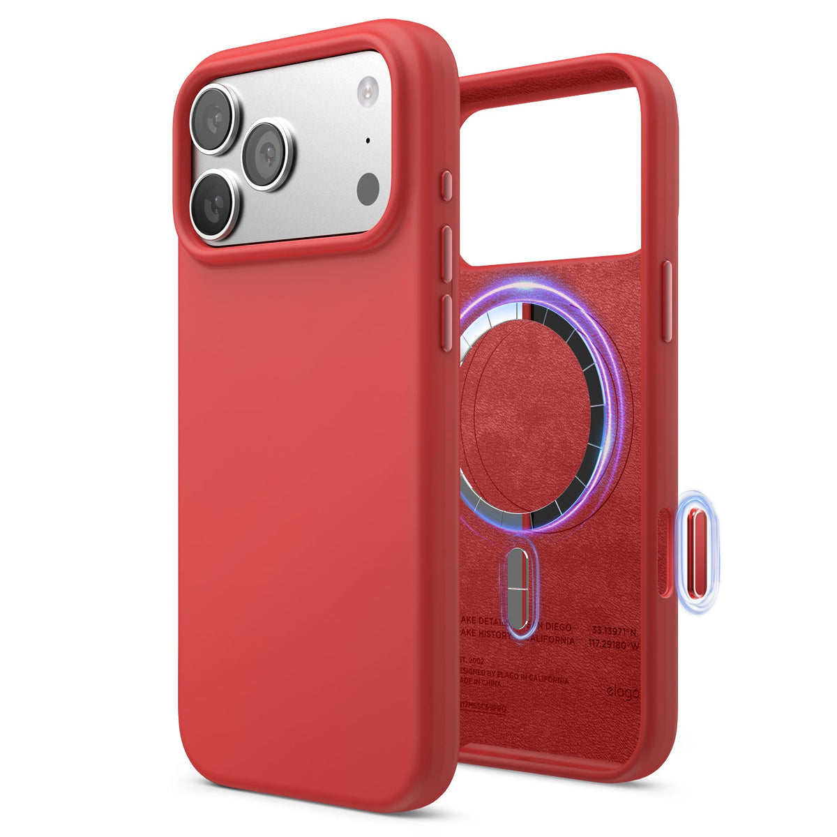 Elago Mag Silicone Case for iPhone 17 Pro Max / iPhone 18 Pro Max - Red #color_red