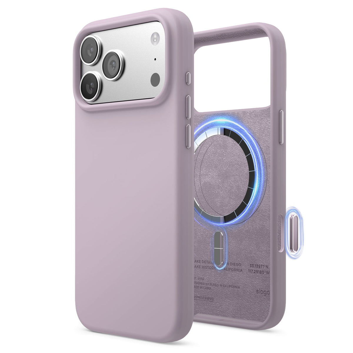 Elago Mag Silicone Case for iPhone 17 Pro Max / iPhone 18 Pro Max - Soft Purple #color_soft-purple