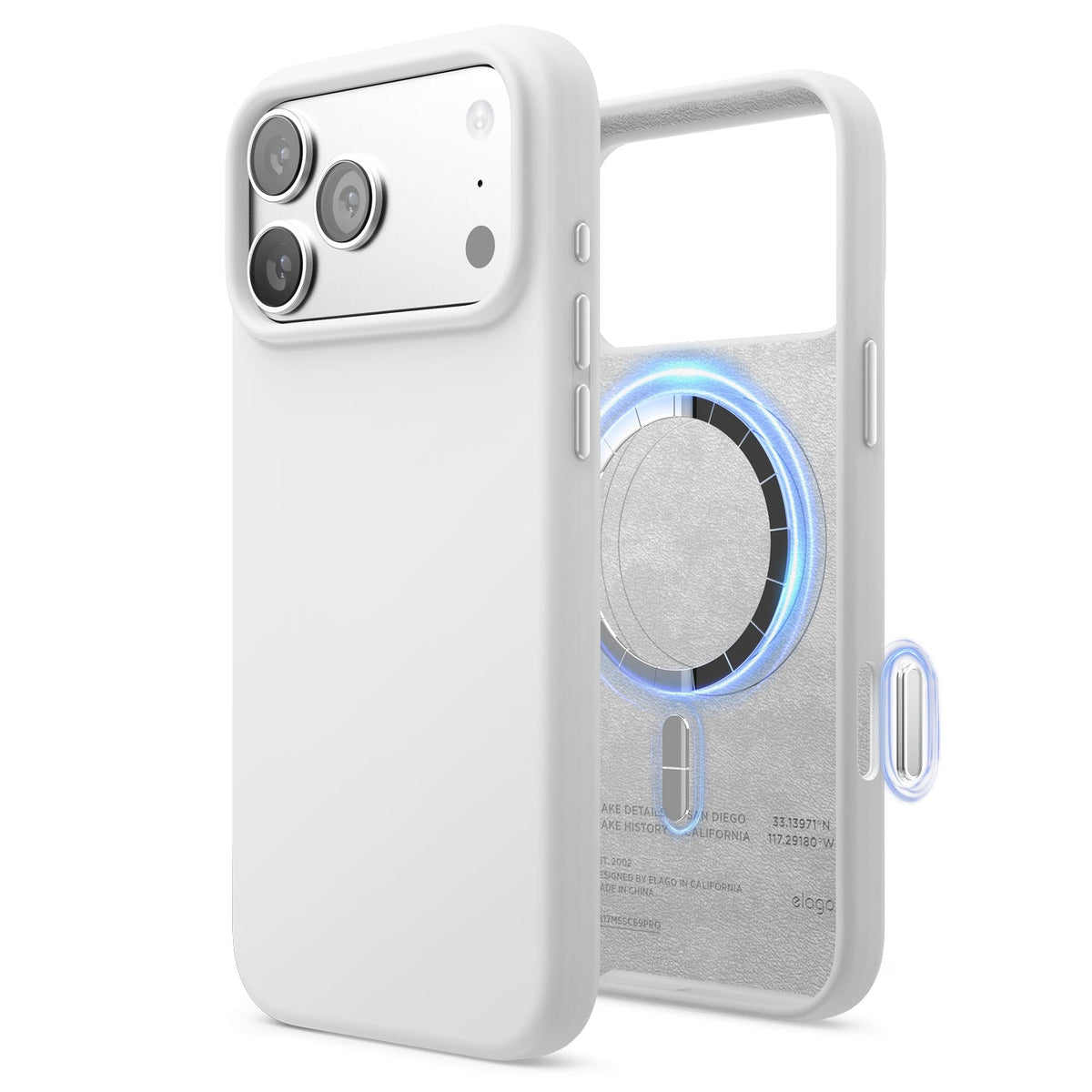 Elago Mag Silicone Case for iPhone 17 Pro Max / iPhone 18 Pro Max - White #color_white