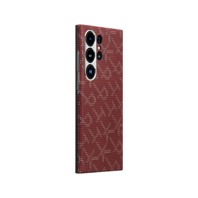 Pitaka حافظة منسوجة Monogram Tactile Woven لهاتف Samsung Galaxy S24 Ultra