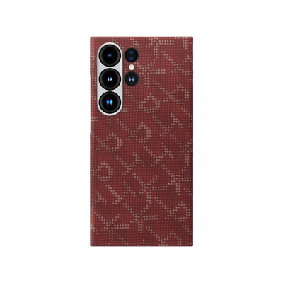 Pitaka حافظة منسوجة Monogram Tactile Woven لهاتف Samsung Galaxy S24 Ultra