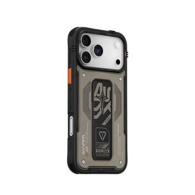 Skinarma Aegis Mag-Charge Grip-Stand Case for iPhone 17 Pro Max - Grey 