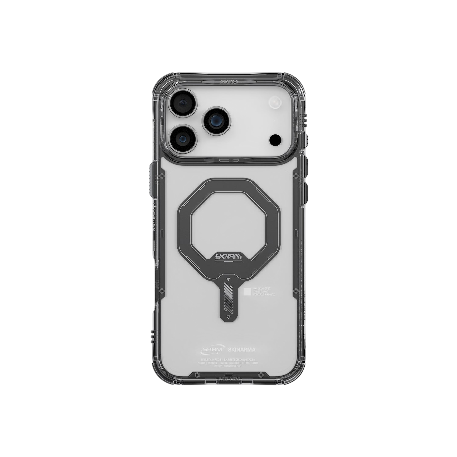 Skinarma Saido Mag-Charge Clear Case for iPhone 17 Pro Max - Black #color_black
