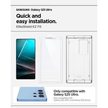 Spigen Screen Protector EliteShield EZ Fit HD [1 Pack] for Samsung S25 Ultra - Clear