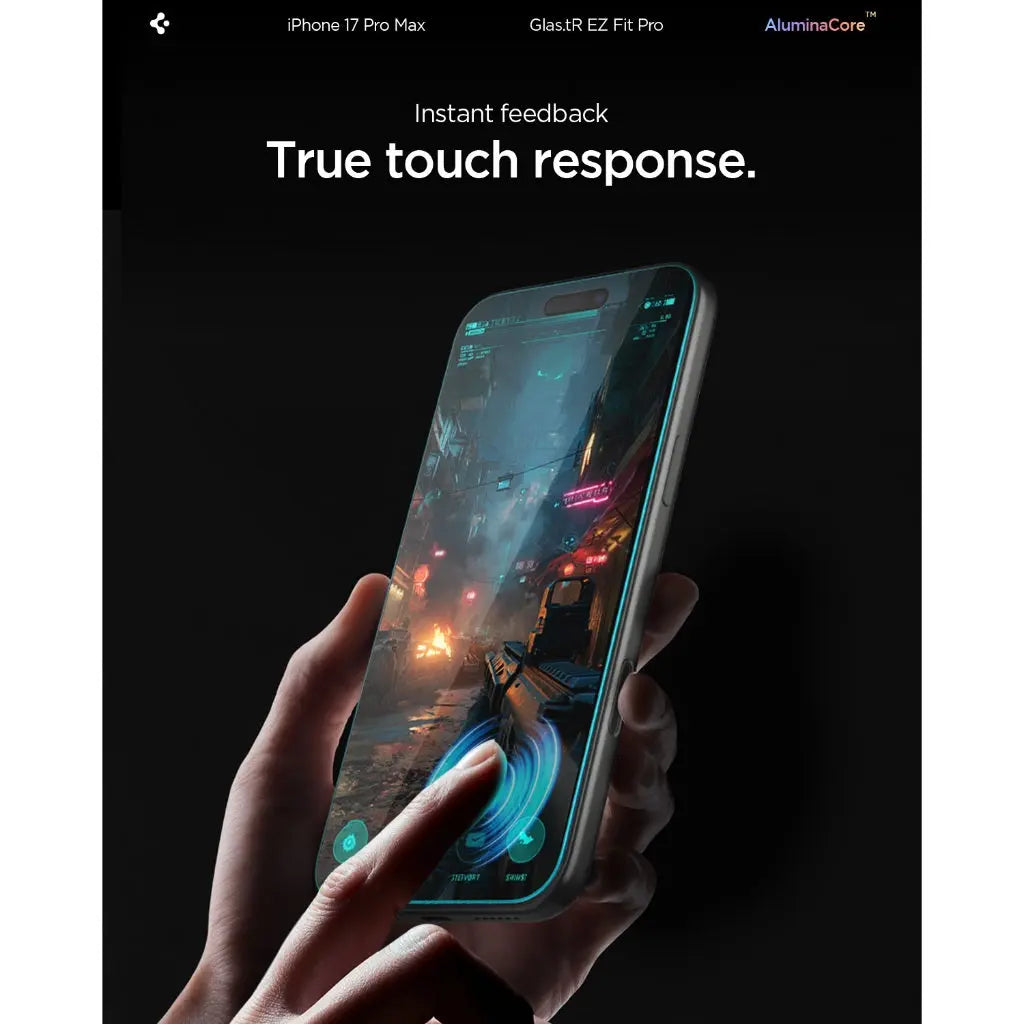 Spigen Privacy Screen Protector Glas.tR EZ Fit Pro HD [1 Pack] for iPhone 17 Pro Max