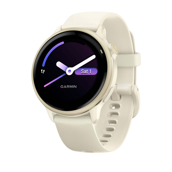 Garmin Vivoactive 6 Health & Fitness GPS Smartwatch - Slate with Black Silicone Band - Bone #color_bone