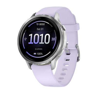 Garmin Venu 4 AMOLED GPS Smartwatch - Silver Periwinkle 