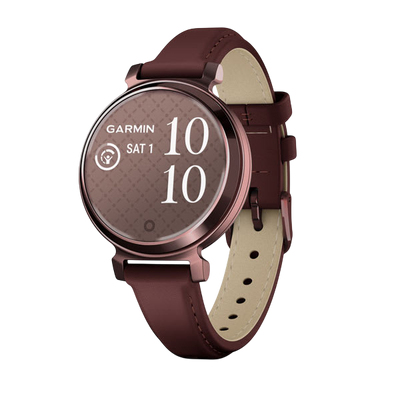 Garmin Lily 2 - Dark Bronze / Mulberry Leather 