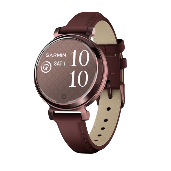 Garmin Lily 2 - Dark Bronze / Mulberry Leather 