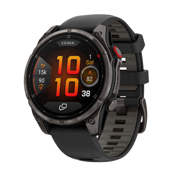 Garmin Fenix 8 Pro AMOLED Sapphire LTE + inReach Premium Multisport GPS Smartwatch - Carbon Grey DLC with Black Silicone 